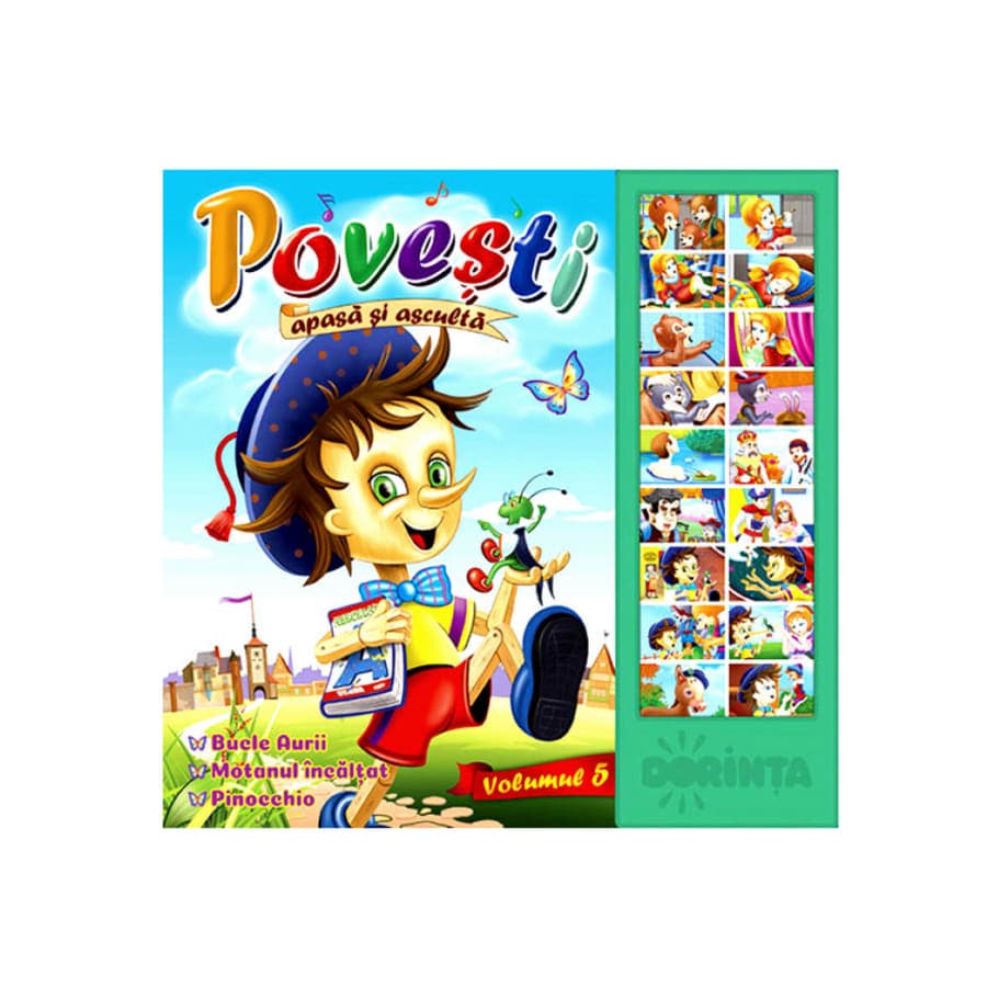 Carte de copii Povesti. Apasa si asculta. Volumul 5