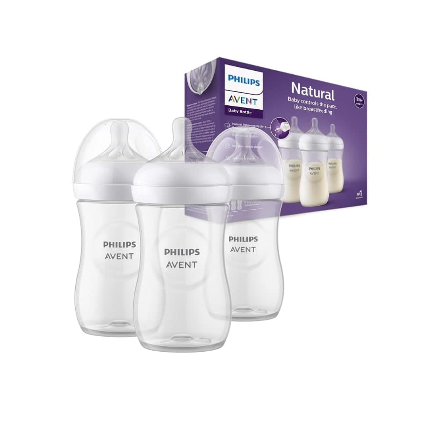 Set 3 biberoane Natural Response 1 luna+ SCY903/03