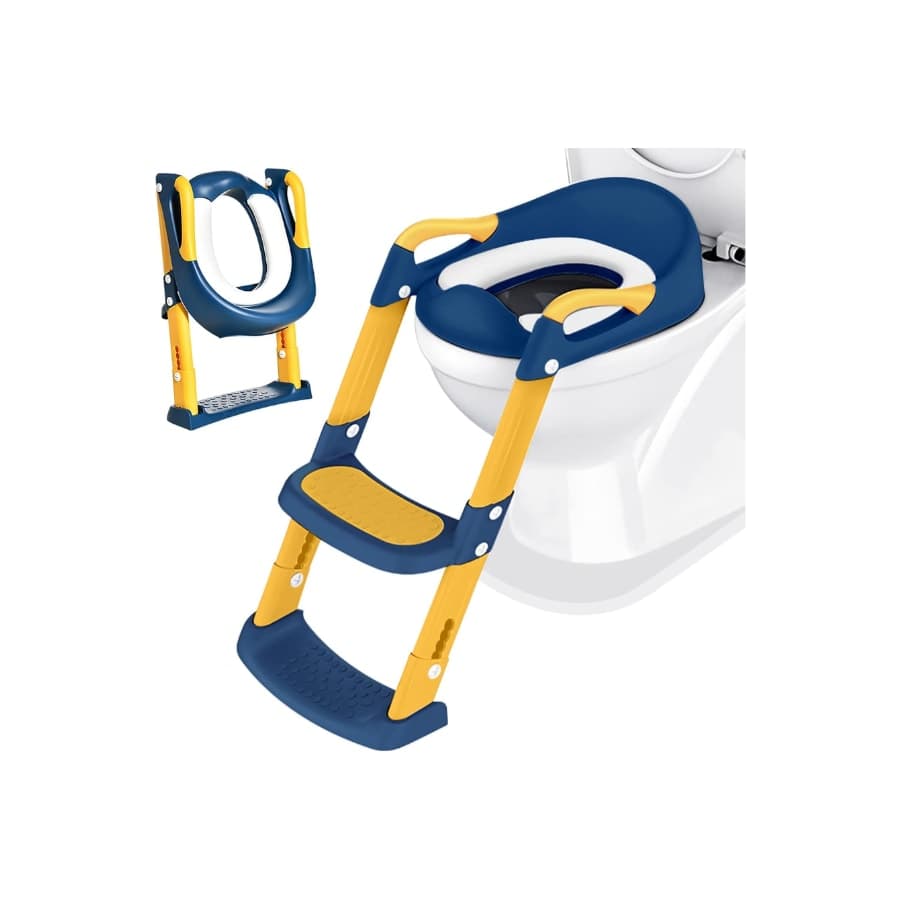 Reductor pentru toaleta copii, Albastru-Galben