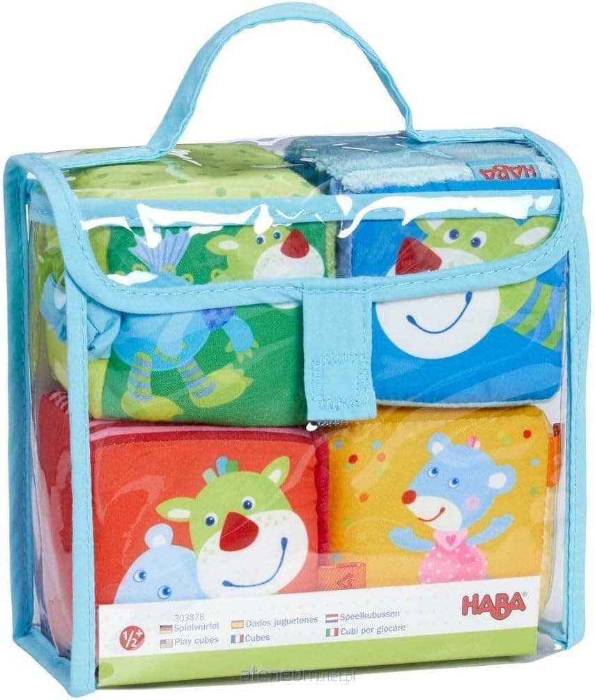 HABA – Set 4 Cuburi cu Imagini pentru Bebelusi