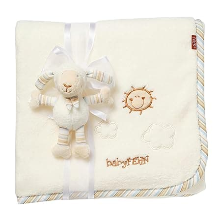Patura Pufoasa pentru Bebelusi, Fehn BabyLove cu Jucarie Oita