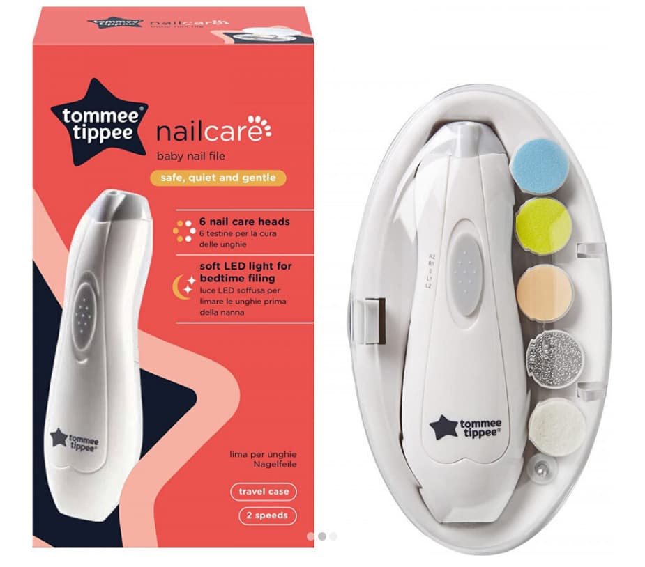 Pila electrica unghii bebelusi Tommee Tippee, 6 capete, LED