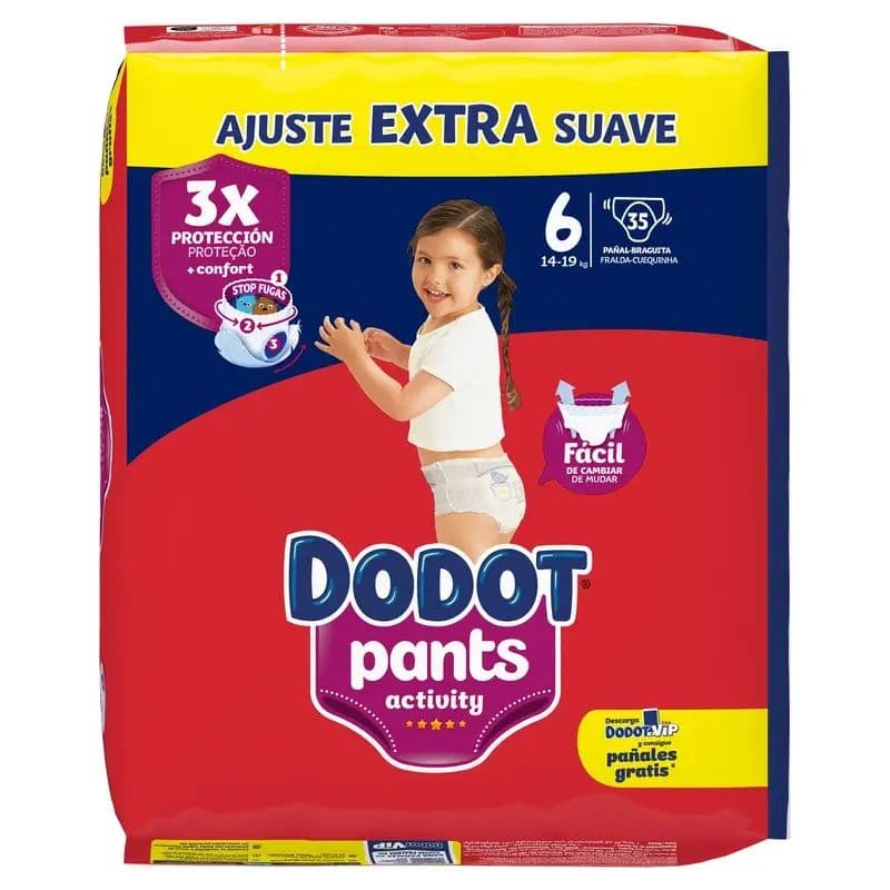 Dodot Pants Activity marimea 6, 35 bucati scutece chilot