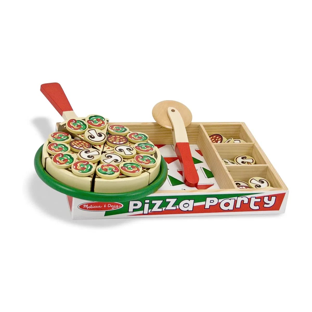 Joc Pizza Party din lemn, Melissa&Doug, 3 ani +
