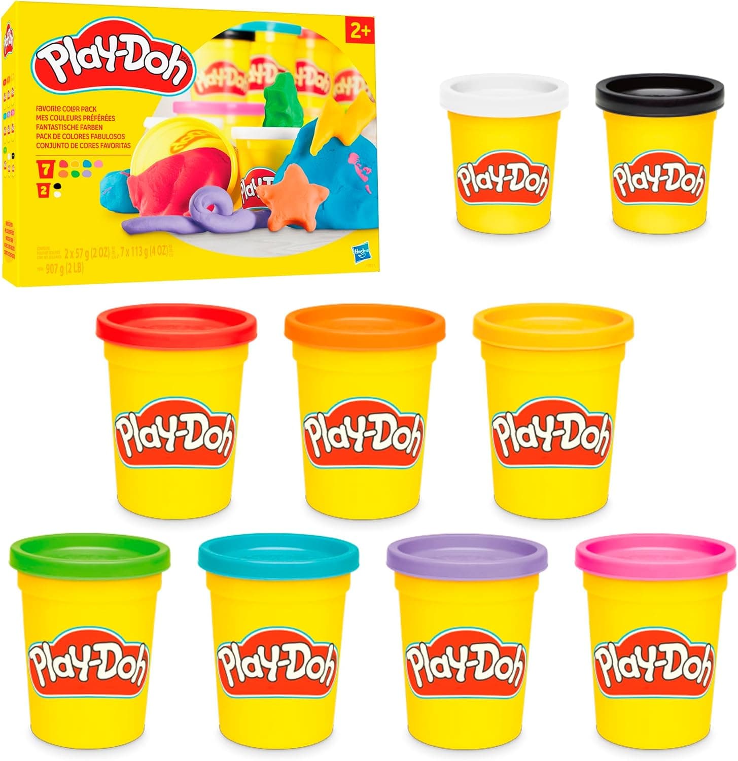Play-Doh Favorite Color Pack set 9 cutii plastilina colorata