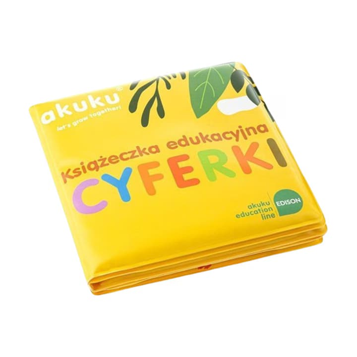 Carte educativa pentru baie cu animale Akuku Galben