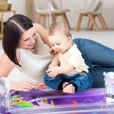 Covoras cu apa pentru bebelusi, multicolor, 78x61 cm