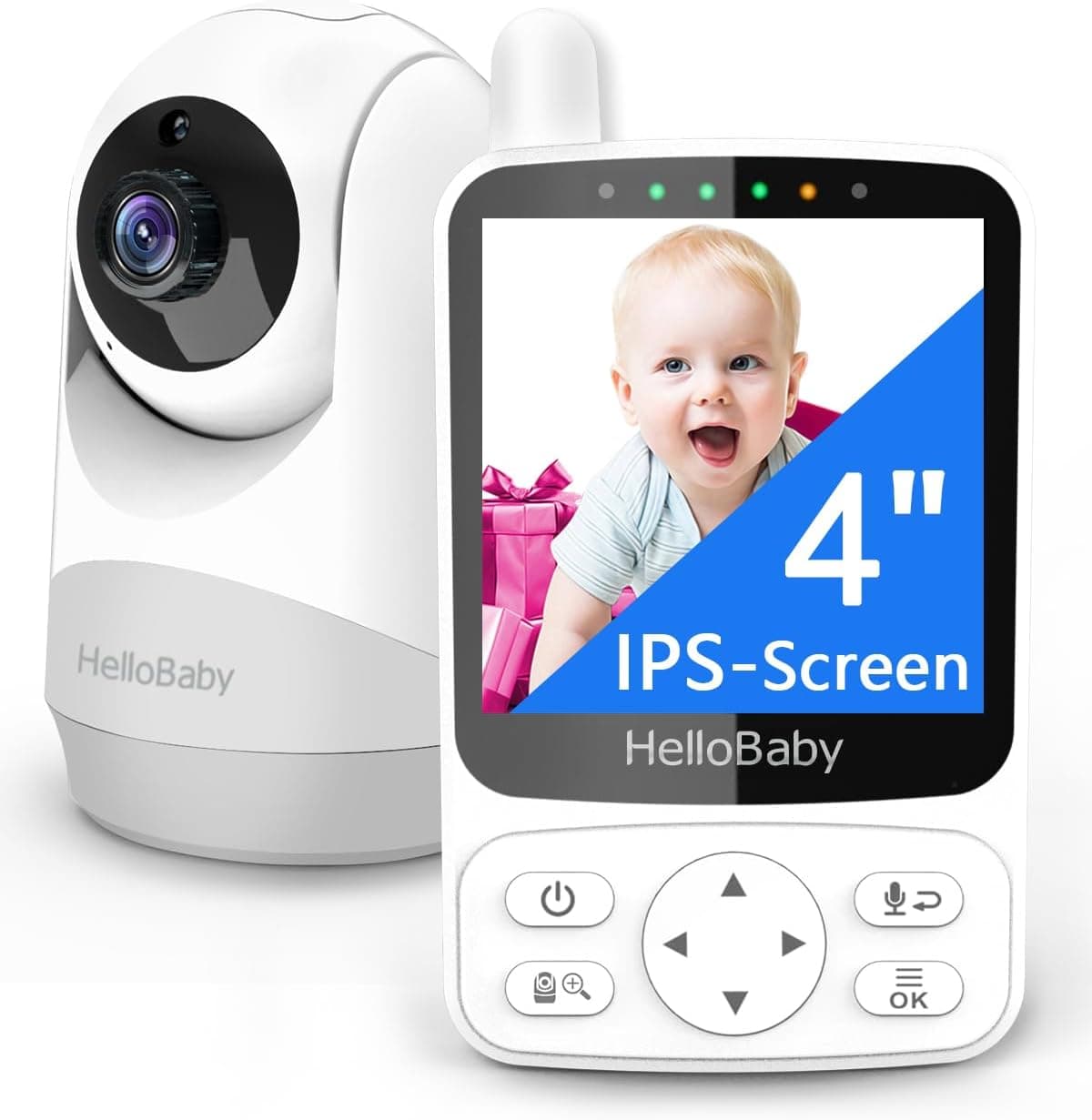 Baby monitor cu camera HelloBaby pentru supraveghere sigura zi si noapte