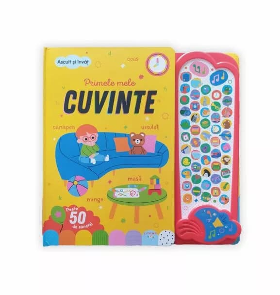 Carte interactiva copii sunete cuvinte 50+ sunete