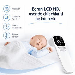 Termometru frunte bebe | Rapid - 4 in1