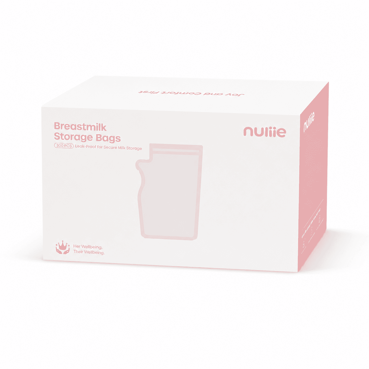 Pungi lapte matern Nuliie 120 bucati, fara BPA, 250 ml
