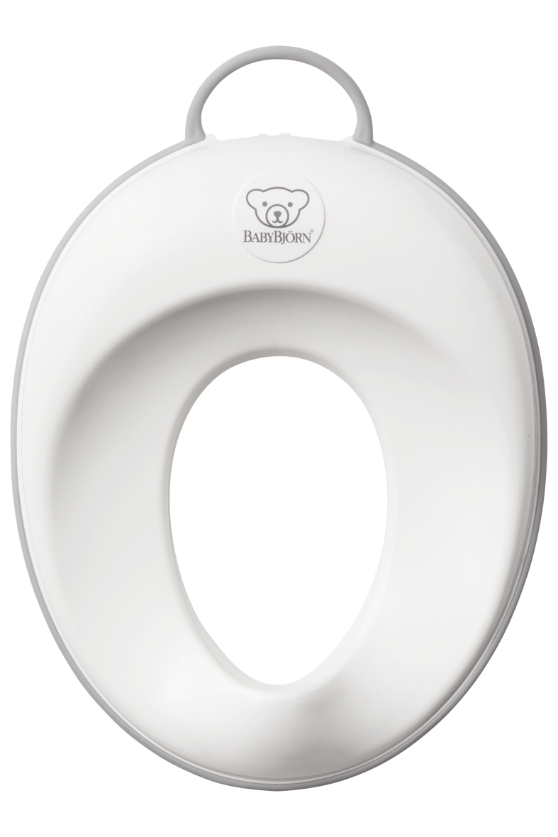 BabyBjorn – Reductor pentru toaleta Toilet Training Seat, White/Grey