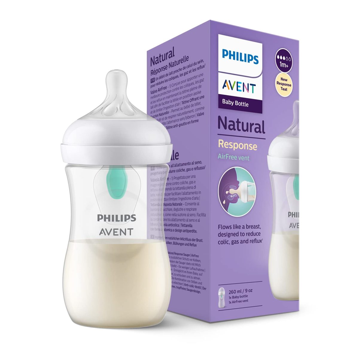 Biberon sticla Philips Avent Natural Response 260ml SCY673/01