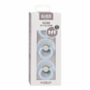 BIBS - Set 3 suzete Colour Latex, tetina rotunda, simetrica & anatomica 0 luni +-Baby Blue