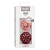 BIBS - Set 2 suzete Boheme Latex, tetina rotunda, 6 luni +-Dusty Pink/Elderberry