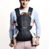 BabyBjorn - Marsupiu anatomic One, cu pozitii multiple de purtare Denim grey, Bumbac - imagine 2
