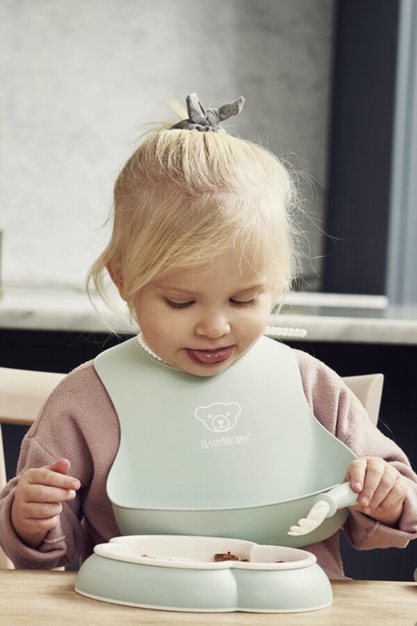 BabyBjorn - Set 2 bavete, Powder Green/Powder Pink - imagine 2