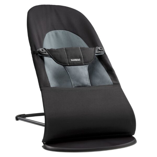 BabyBjorn - Balansoar Balance Soft Black/Grey cu bara de jucarii - imagine 2