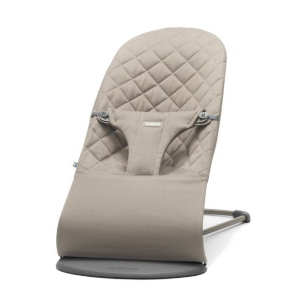 BabyBjorn - Balansoar Bliss Sand Grey, Bumbac cu bara de jucarii - imagine 2