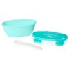 Skip Hop - Set de calatorie pentru hranire (bol + lingurita) - Soft turcoaz - imagine 2