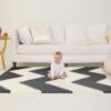 Skip Hop Covoras de joaca puzzle - Geometric Playspot, Negru / Bej - imagine 2
