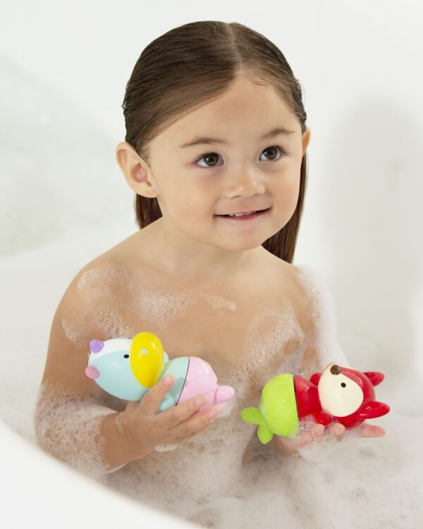 Skip Hop Jucarii ZOO pentru baie - Unicorn / Vulpe - imagine 2