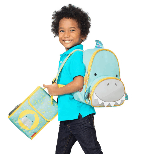 Skip Hop Saculet pentru pranz Zoo - Rechin - imagine 2
