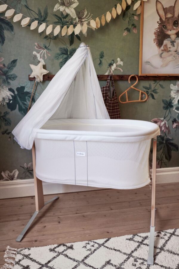 BabyBjorn - Baldachin pentru patut pliabil co-sleeper, Alb - imagine 2