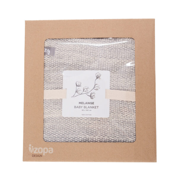 ZOPA - Paturica bebelusi Melange Grey - imagine 2