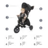 ZOPA - Tricicleta pliabila Nova Black - imagine 2