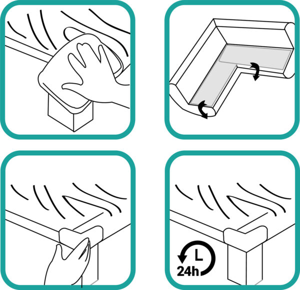 ZOPA - Set 4 protectii pentru colturi, din spuma - imagine 2