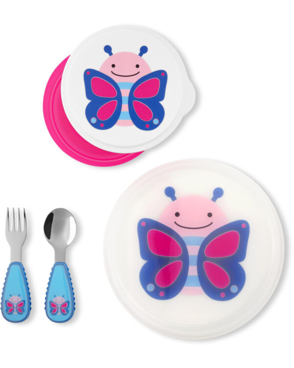 Skip Hop Set pentru pranz - Fluture - imagine 2