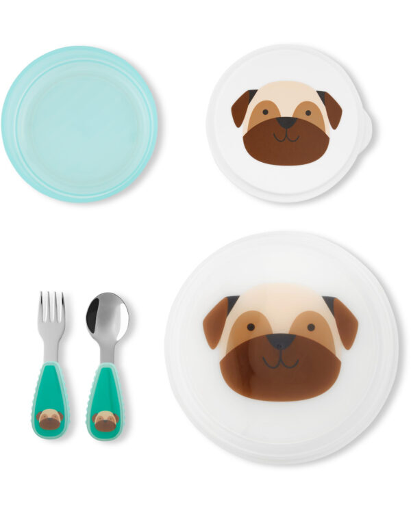 Skip Hop Set pentru pranz - Catelus Pug - imagine 2