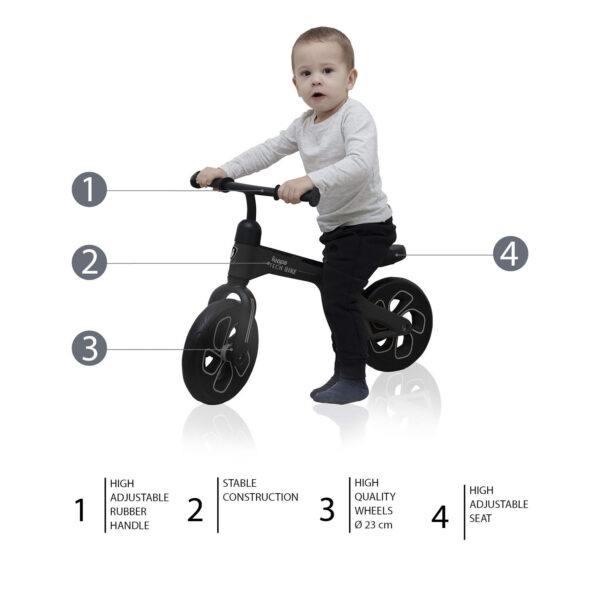 ZOPA - Bicicleta Tech Bike Black - imagine 2