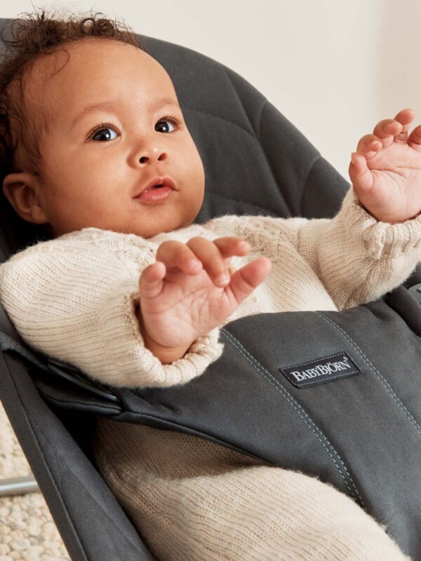 BabyBjorn - Balansoar Bliss Anthracite, Bumbac - imagine 2