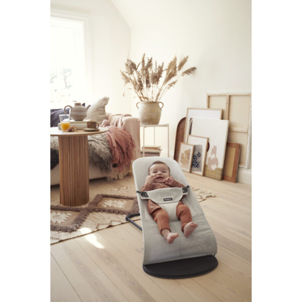 BabyBjorn - Balansoar Balance Silver White Mesh - imagine 2