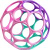 Bright Starts - Minge Oball Classic Easy-Grasp - Roz/Purpuriu - imagine 4