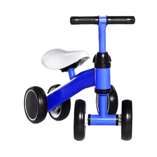 Bicicleta fara pedale pentru copii, albastra - imagine 3