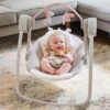 Ingenuity - Leagan portabil Comfort 2 Go Flora the Unicorn - imagine 2