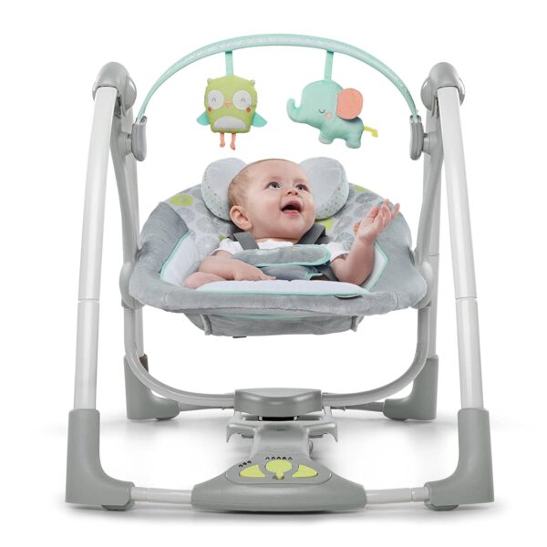 Ingenuity - Leagan portabil Swing 'n Go Portable Swing™ - Hugs & Hoots™ - imagine 3