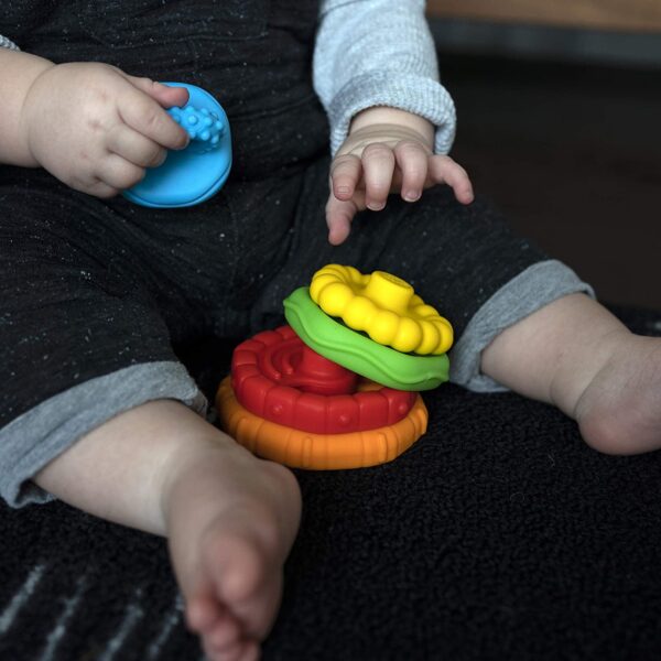 Baby Einstein - Jucarie multisenzoriala si de dentitie Stacking Teether - imagine 3