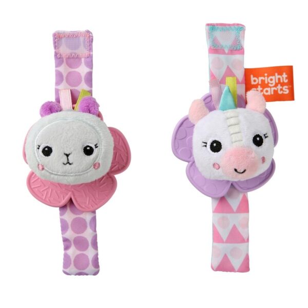 Bright Starts - Jucarie de dentitie Lama vesela si Unicornul fericit - imagine 4