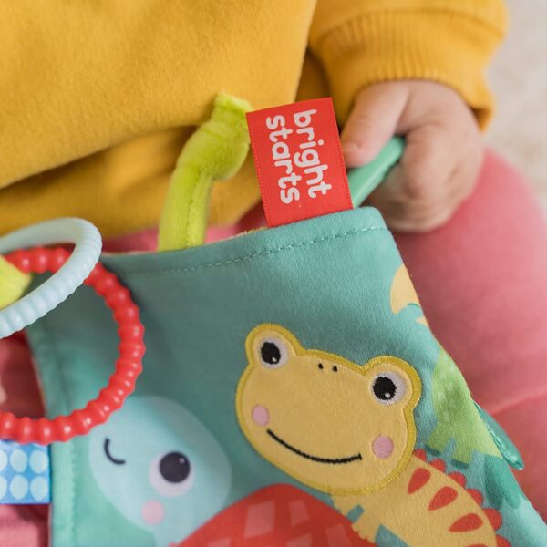 Bright Starts - Jucarie mini paturica cu animalute vesele - imagine 2