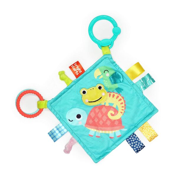 Bright Starts - Jucarie mini paturica cu animalute vesele - imagine 4