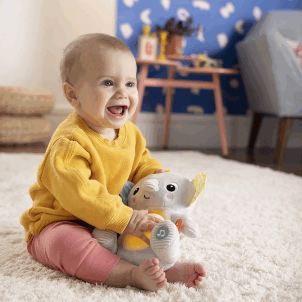Bright Starts - Jucarie interactiva Hug a Bye Baby Elephant - imagine 4