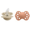 BIBS - Set 2 suzete Infinity Silicon, tetina anatomica, 0 luni + - imagine 2