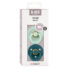 BIBS - Set 2 suzete Colour Latex, tetina rotunda, 0 luni +-Nordic Mint/Forest Lake - imagine 3