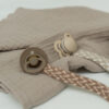 Bibs - Lantisor clip pentru suzeta, Sand/Ivory - imagine 3