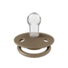 BIBS - Suzeta De Lux Silicon, tetina rotunda, marime universala (0-3 ani)-Dark Oak - imagine 2