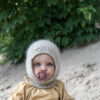 BIBS - Set 2 suzete De Lux Silicon, tetina rotunda, marime universala-Cloud/Black - imagine 2